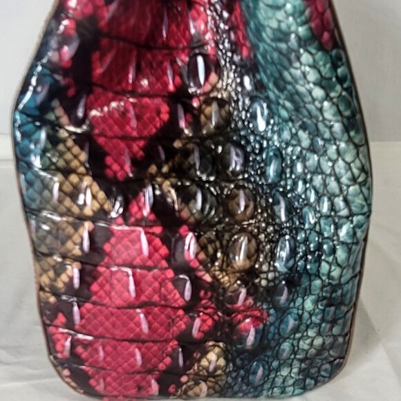 BRAHMIN KOMODO OMBRE SMALL FINLEY SHOULDER BAG/PURSE W/CROSSBODY STRAP/DUSTBAG - Picture 4 of 12